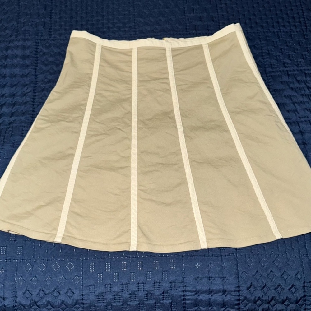 Khaki Tan Beige Proenza Schouler for Target A-Line Flare Skirt, Junior Sz 13